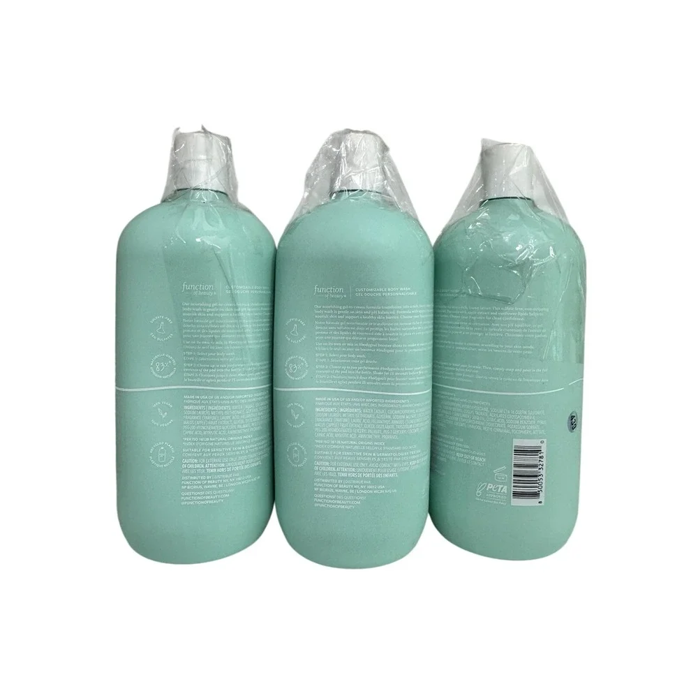 Lot of 3‎ Function of Beauty Body Wash Refreshing Aloe 22 fl oz Each Nourishing